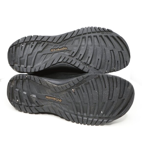 Columbia Lavela II Suede Winter Snow Boots Waterproof Thinsulate Black Faux Fur - Picture 5 of 12